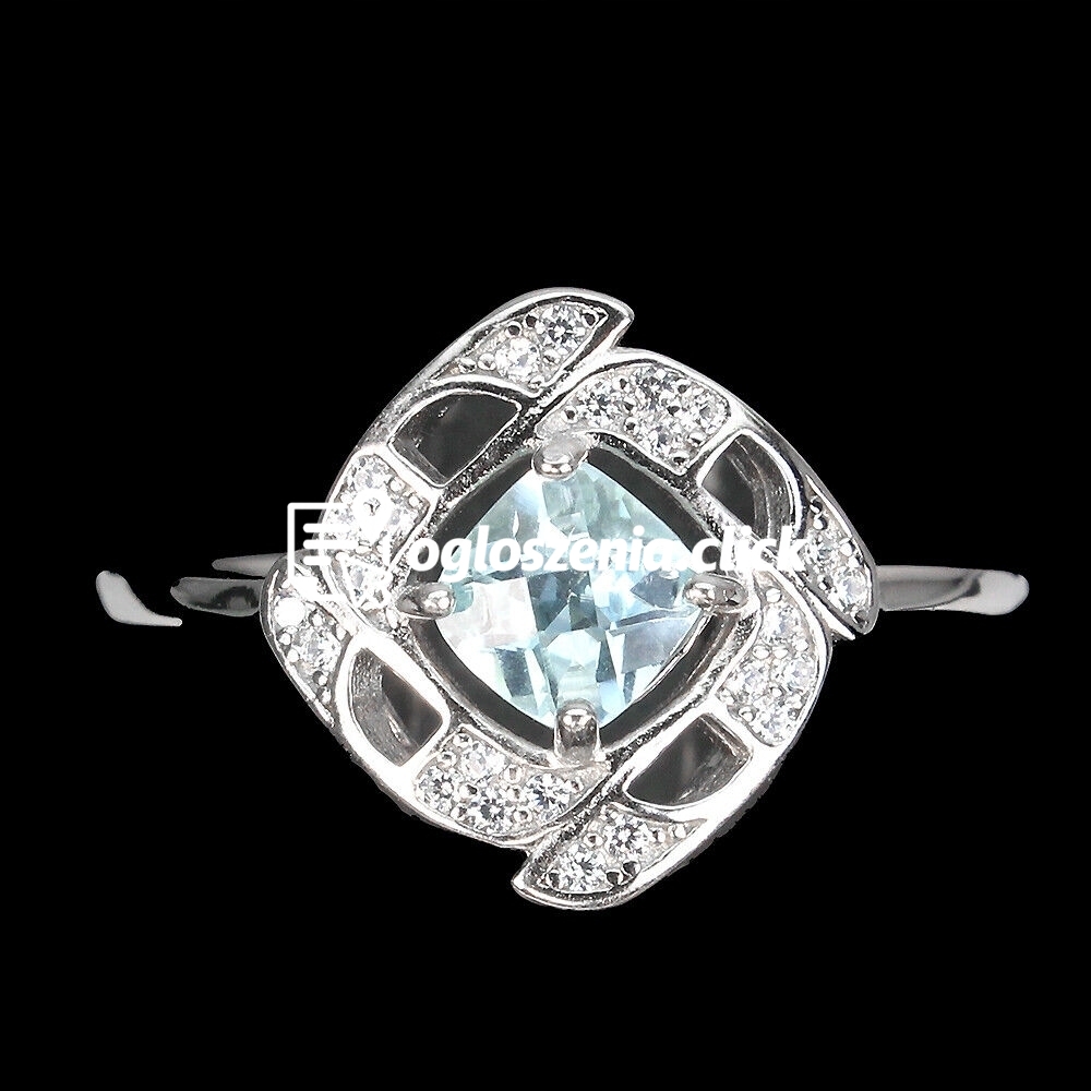 Zdjęcie produktu 925 Pierscionek r 12 naturalny sky topaz delikatny