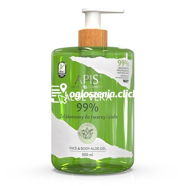 Zdjęcie produktu 99% zel aloesowy do twarzy i ciala Apis Natural Aloe Vera 300 ml