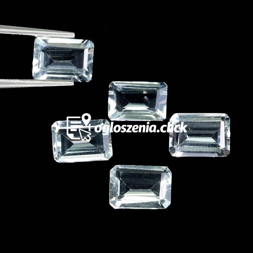 Zdjęcie produktu Akwamaryny kamienie naturalne 5 sztuk IF-VVS 5.17ct