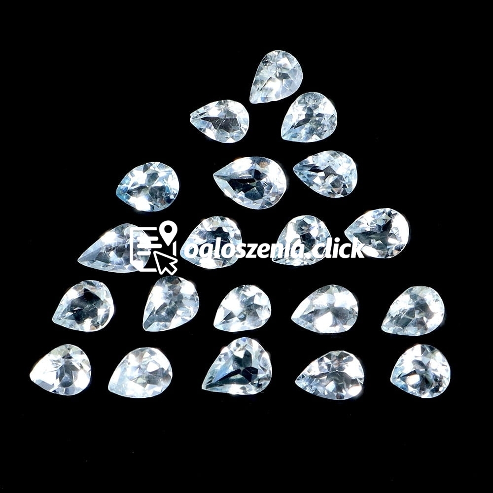 Zdjęcie produktu Akwamaryny kamienie naturalne 20 sztuk IF-VVS 4.2ct