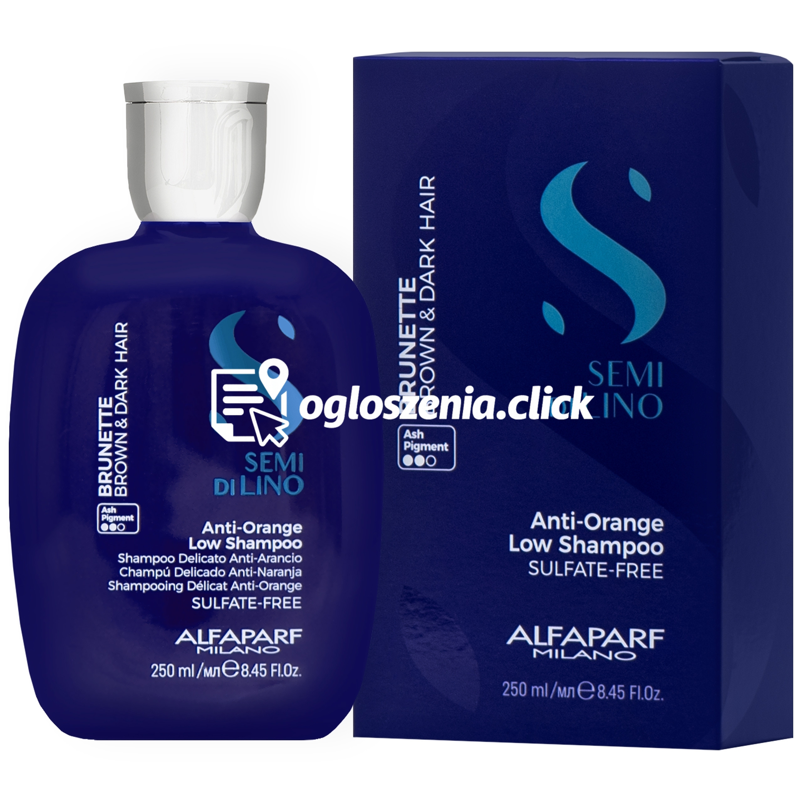 Zdjęcie produktu Alfaparf Anti Orange Low - szampon neutralizujacy zólte odcienie do wlosów ciemnych, 250ml