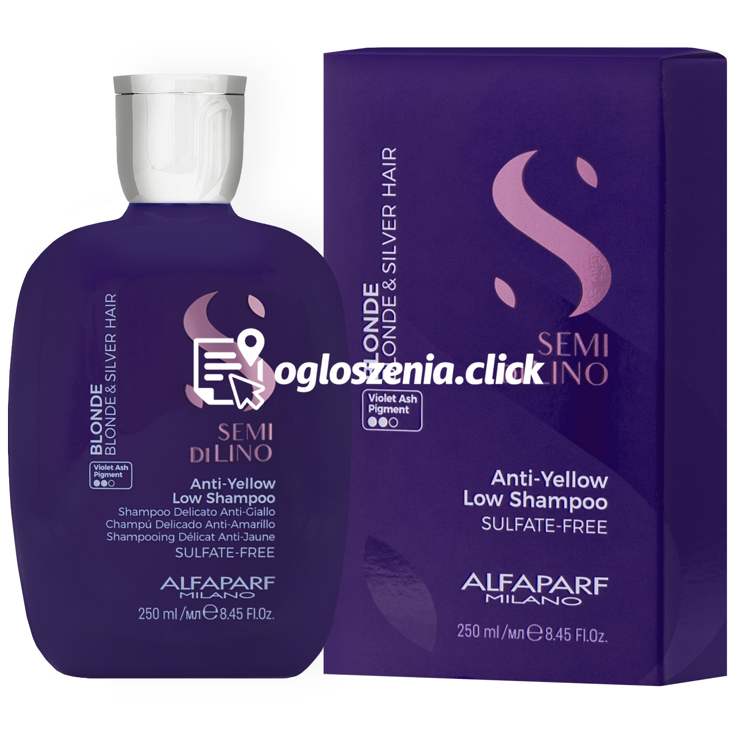 Zdjęcie produktu Alfaparf Anti Yellow Low - szampon do wlosów blond i siwych, 250ml