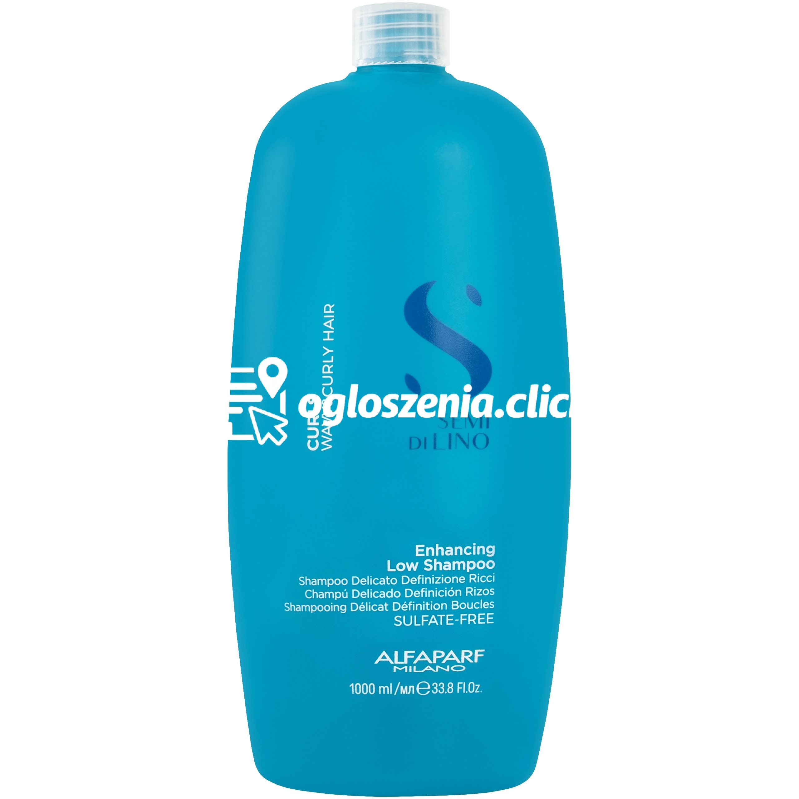 Zdjęcie produktu Alfaparf Semi Di Lino Curls Enhancing Low Shampoo - delikatny szampon do wlosów kreconych, 1000ml