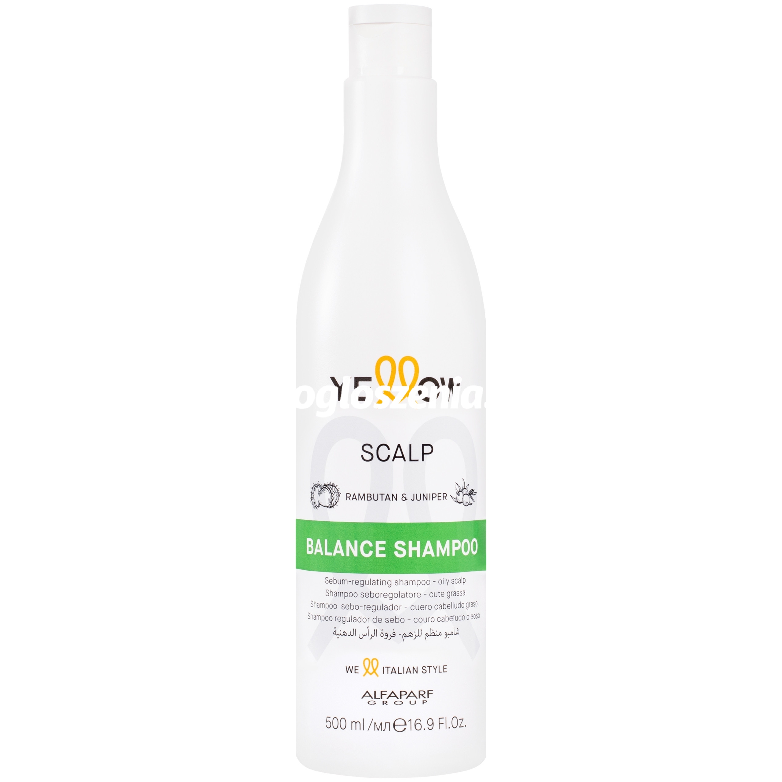 Zdjęcie produktu Alfaparf YELLOW Balance - Szampon do wlosów przetluszczajacych sie, 500ml