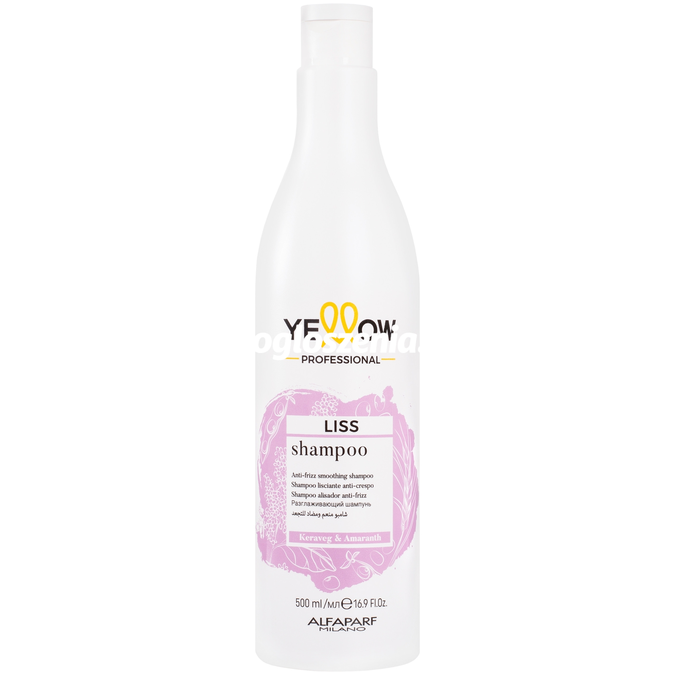 Zdjęcie produktu Alfaparf YELLOW Liss - szampon do wlosów po keratynowym prostowaniu, 500ml