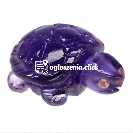 Zdjęcie produktu Ametyst rzezbiony kamien naturalny zólw szafiry 15.22ct