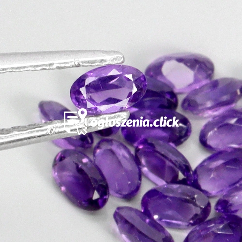 Zdjęcie produktu Ametysty kamienie naturalne 19 sztuk IF-VVS 4.07ct
