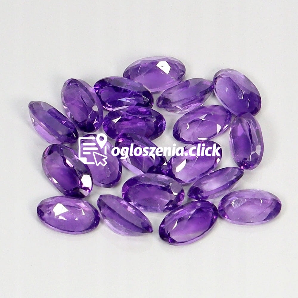 Zdjęcie produktu Ametysty kamienie naturalne 19 sztuk IF-VVS 4.13ct
