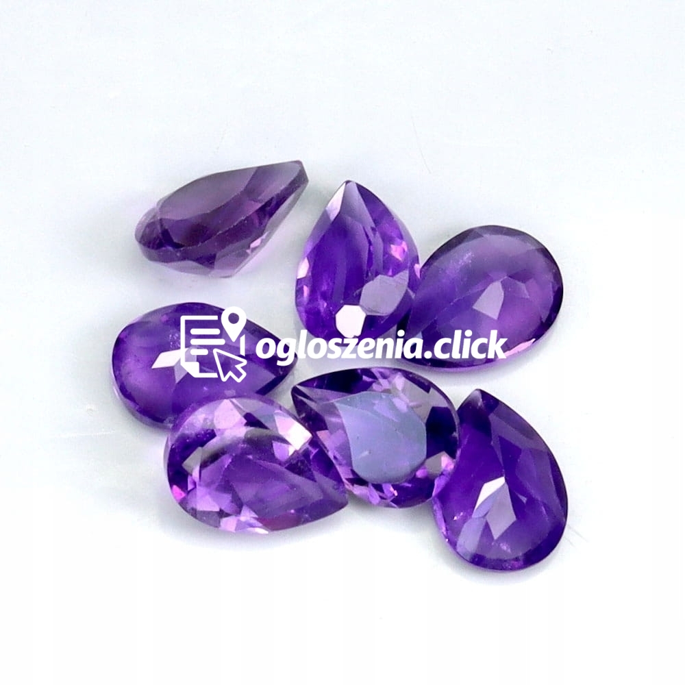 Zdjęcie produktu Ametysty kamienie naturalne 7 sztuk IF-VVS 4.44ct