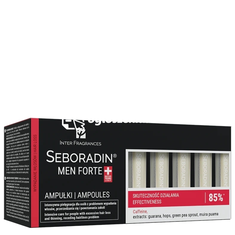 Zdjęcie produktu Ampulki przeciw wypadaniu wlosów dla mezczyzn Seboradin Men Forte 14 x 5,5 ml