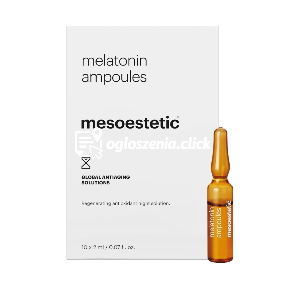 Zdjęcie produktu Ampulki regenerujace na noc Mesoestetic Melatonin Ampoules (10 x 2 ml)