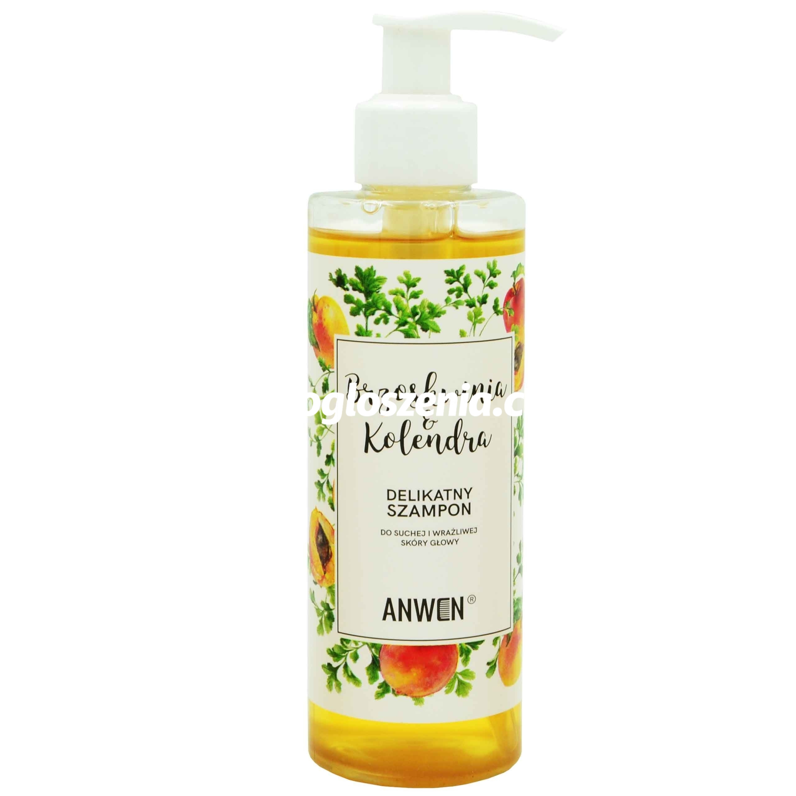 Zdjęcie produktu Anwen Brzoskwinia i Kolendra delikatny szampon do wlosów 200ml