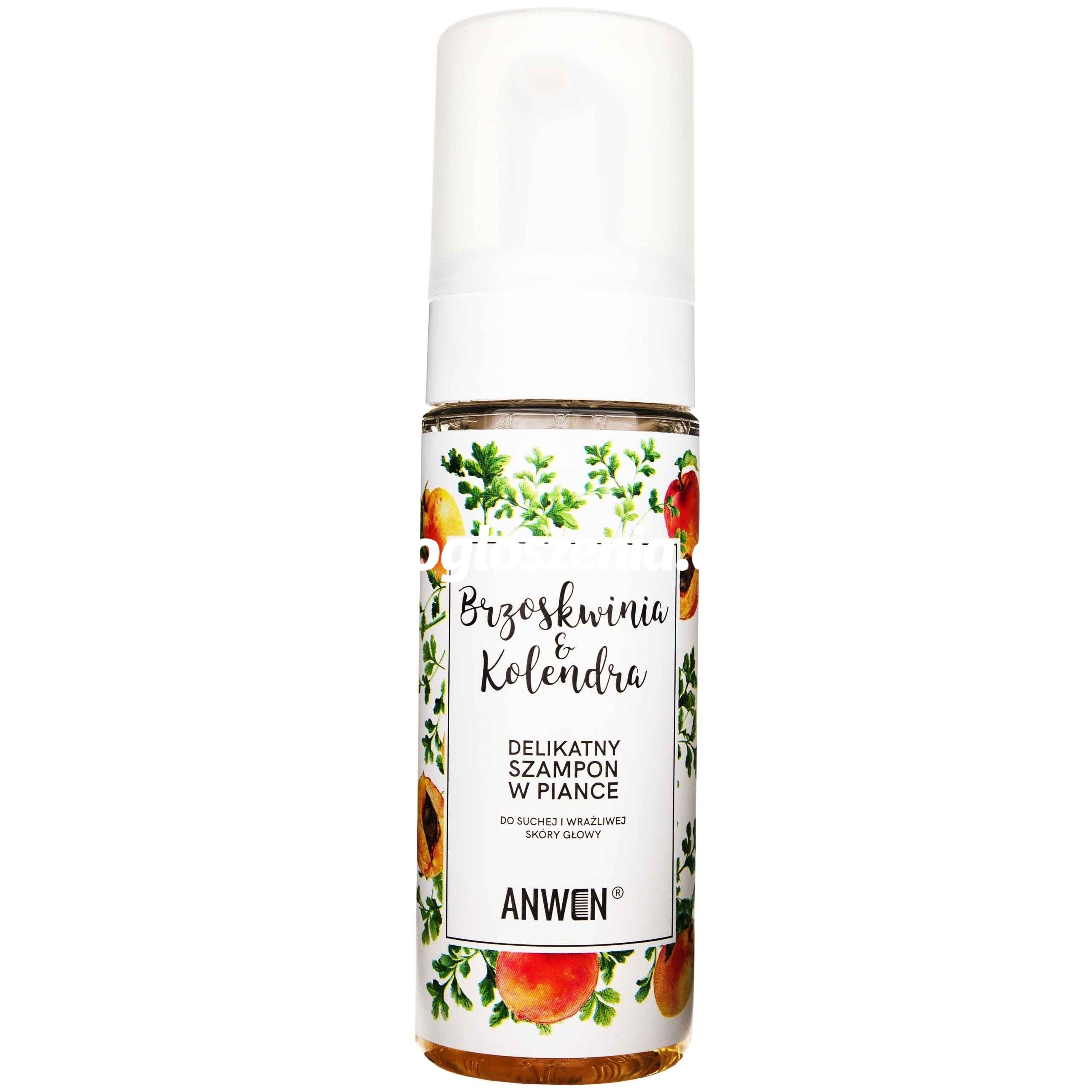 Zdjęcie produktu Anwen Lagodny Szampon Brzoskwinia i Kolendra skóra sucha i wrazliwa 170ml