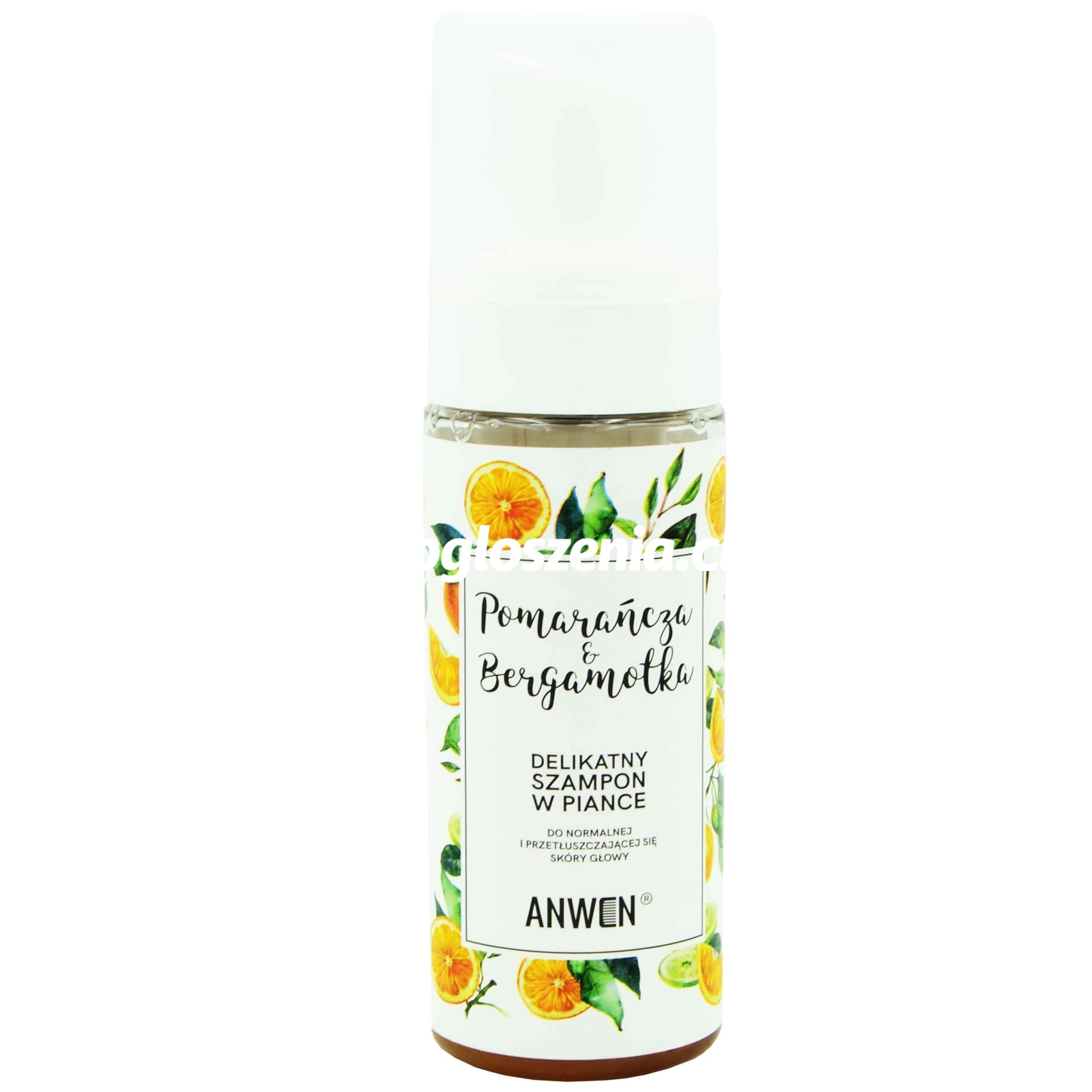 Zdjęcie produktu Anwen Pomarancza i Bergamotka lagodny szampon oczyszczajacy w piance 170ml