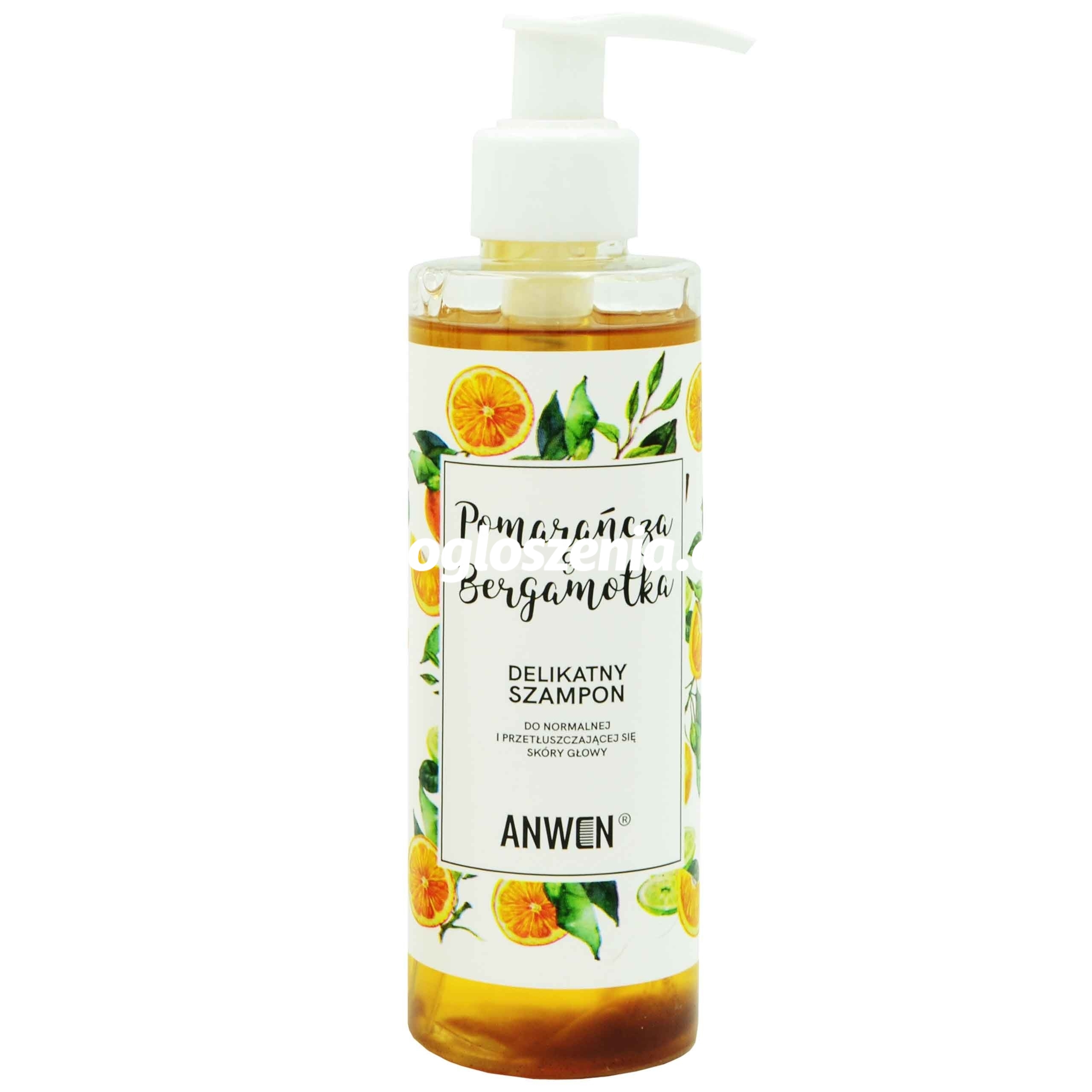 Zdjęcie produktu Anwen Pomarancza i Bergamotka - szampon do wlosów przetluszczajacych sie i normalnych, 200ml