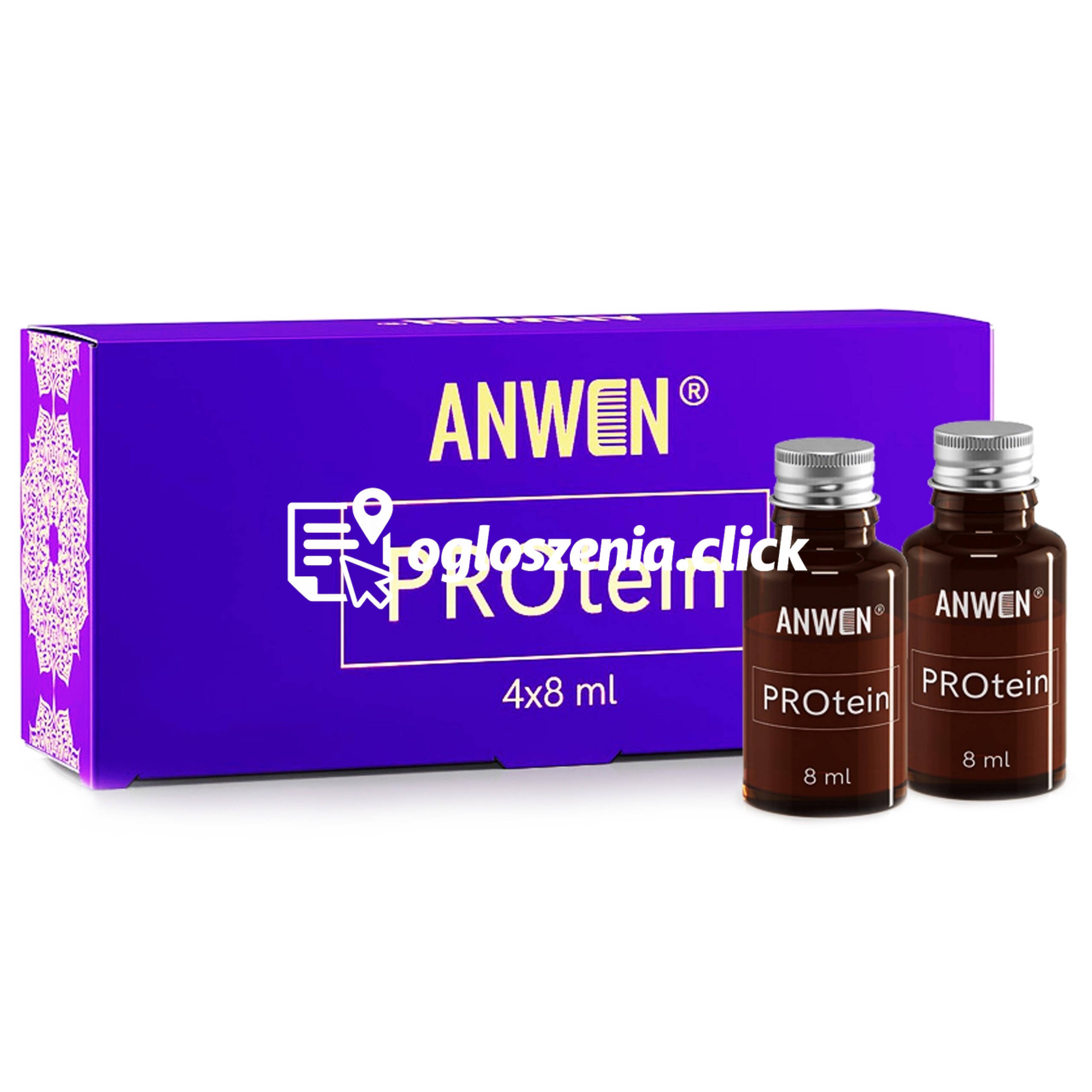 Zdjęcie produktu Anwen PROtein w ampulkach regenerujaca kuracja proteinowa w ampulkach 4x8ml