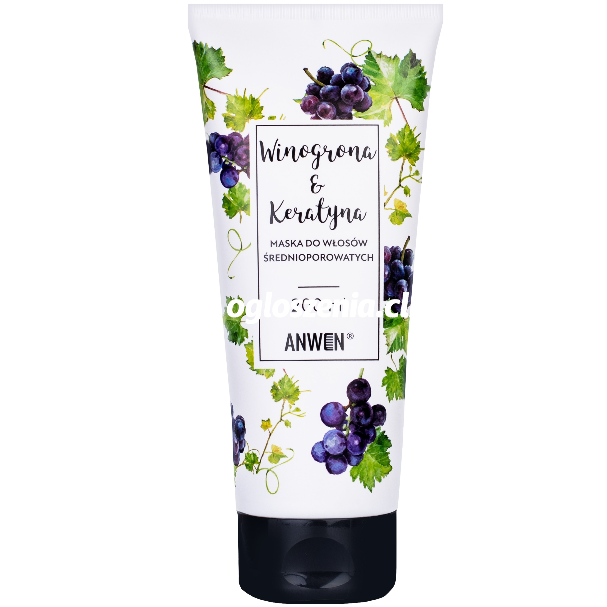 Zdjęcie produktu Anwen Winogrona i Keratyna odzywcza maska wlosy srednioporowate 200ml