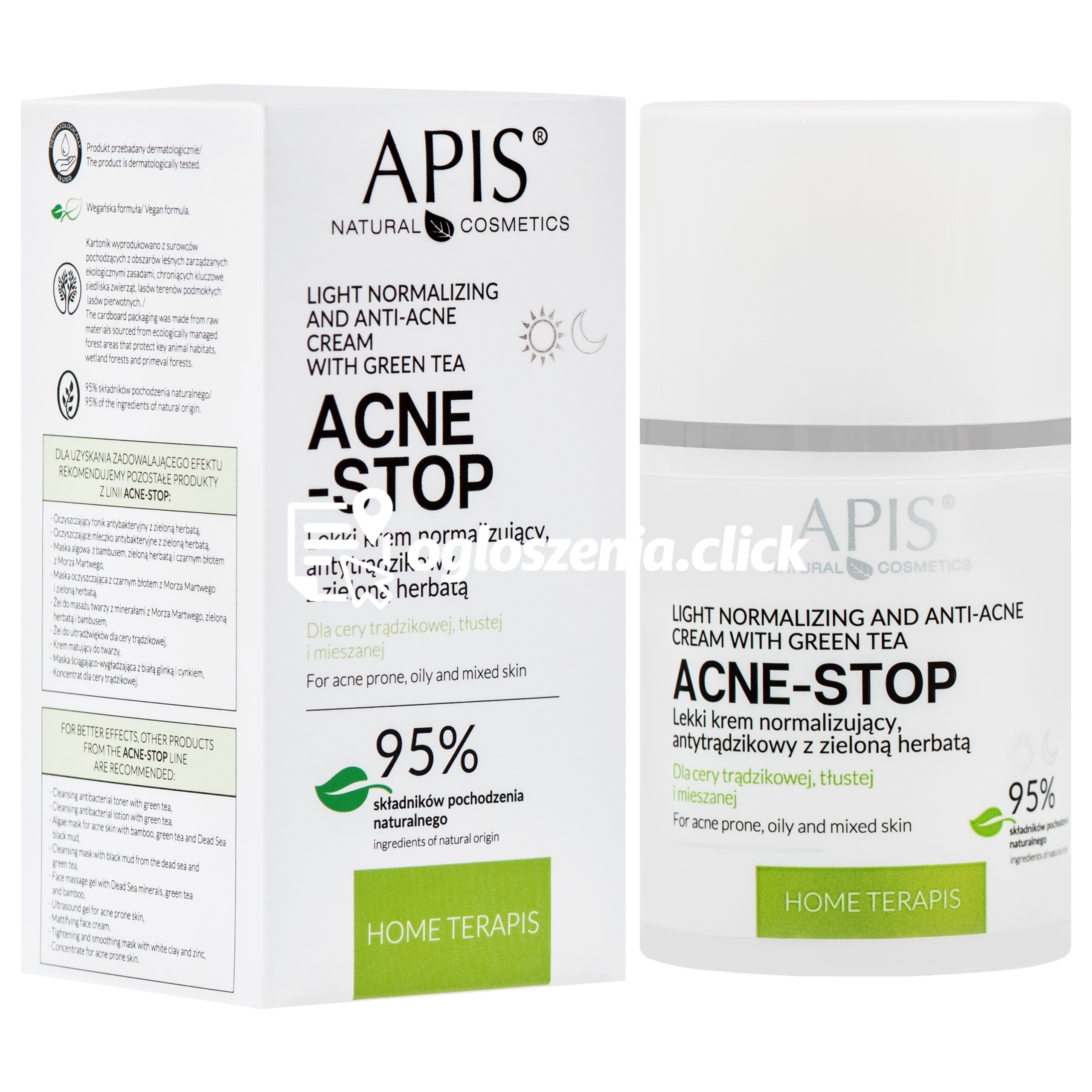 Zdjęcie produktu Apis Acne-stop - lekki krem normalizujacy do cery tradzikowej 50ml