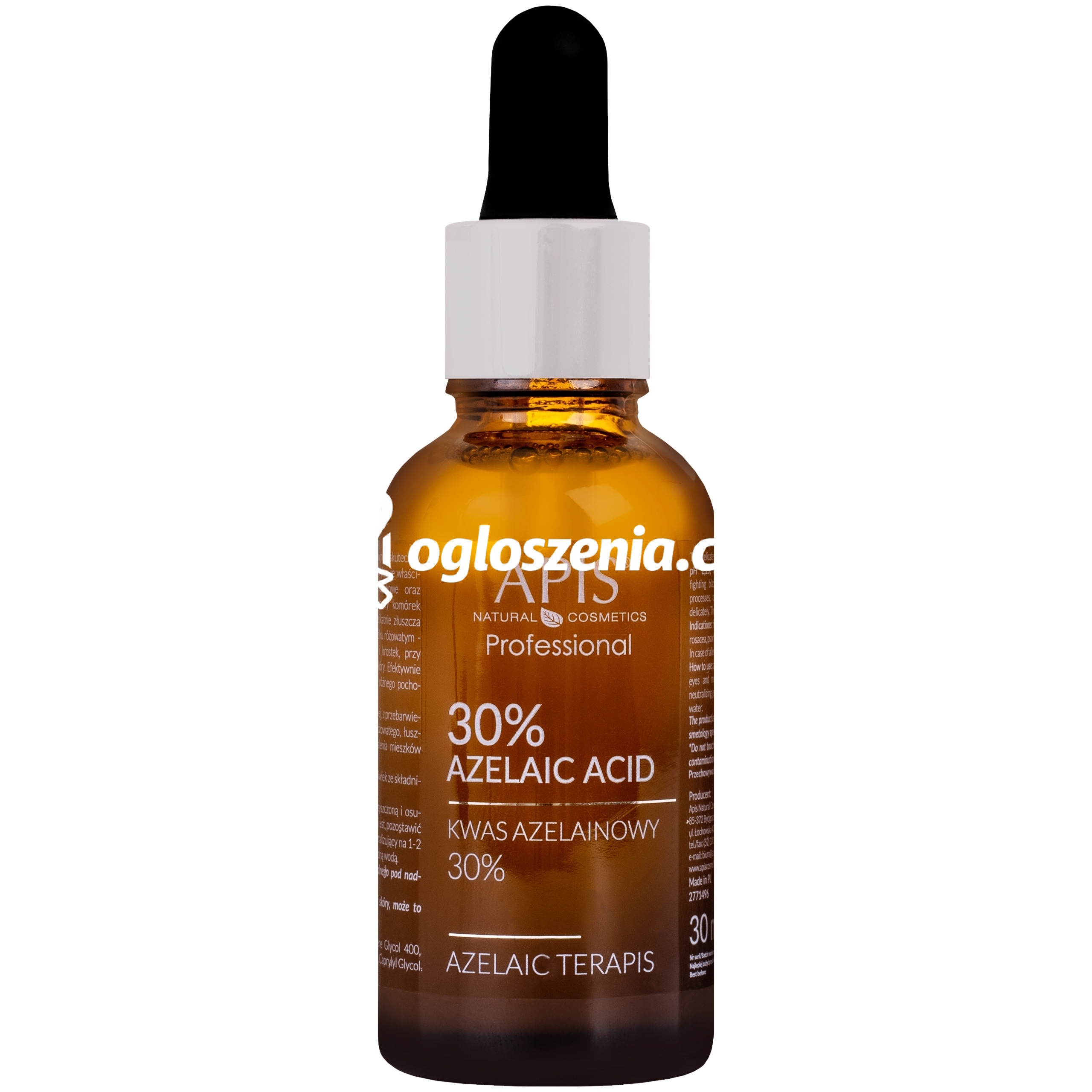 Zdjęcie produktu Apis Kwas azelainowy 30% – kwas do cery tradzikowej, atopowej oraz z przebarwieniami, 30ml