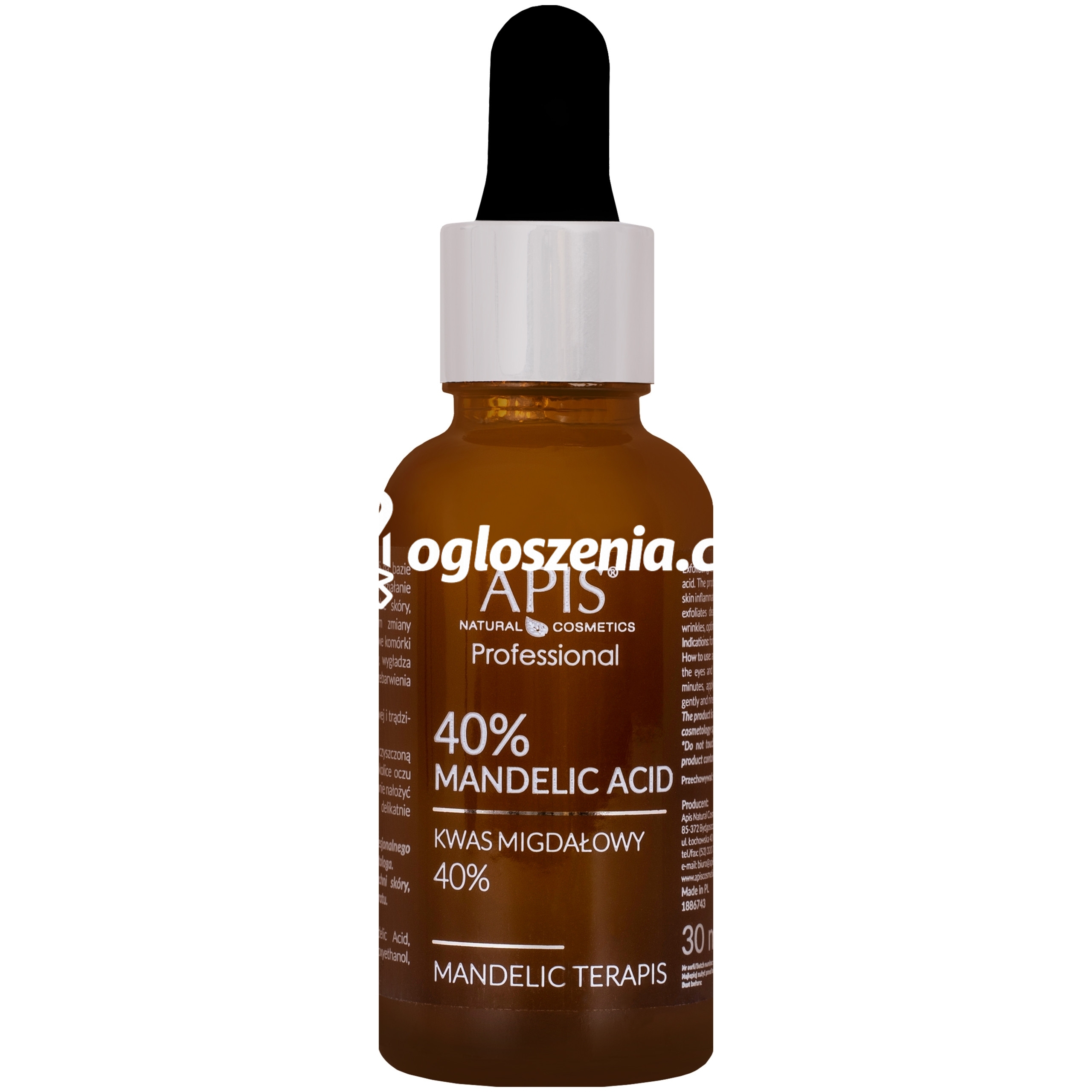 Zdjęcie produktu Apis Mandelic TerApis kwas migdalowy 40% – dziala antybakteryjnie i zluszczajaco, 30ml