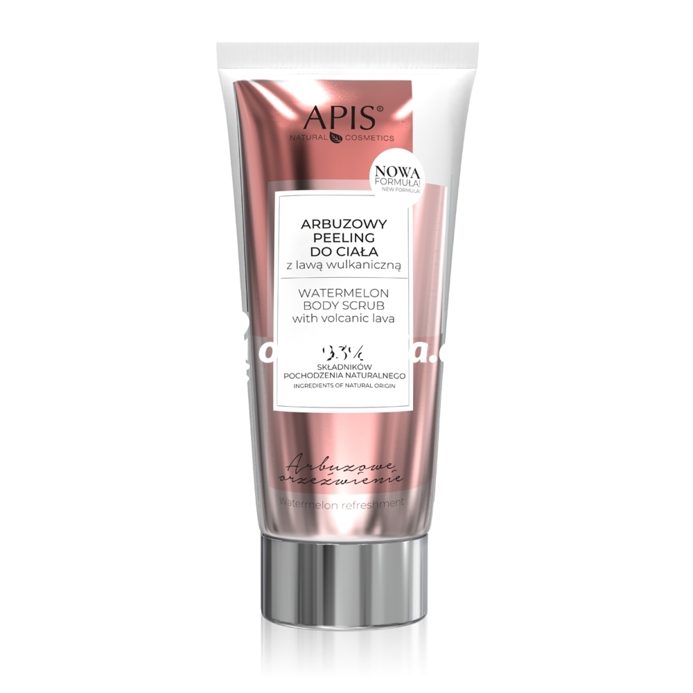 Zdjęcie produktu Arbuzowy peeling do ciala z lawa wulkaniczna - Apis Arbuzowe Orzezwienie - 200 ml
