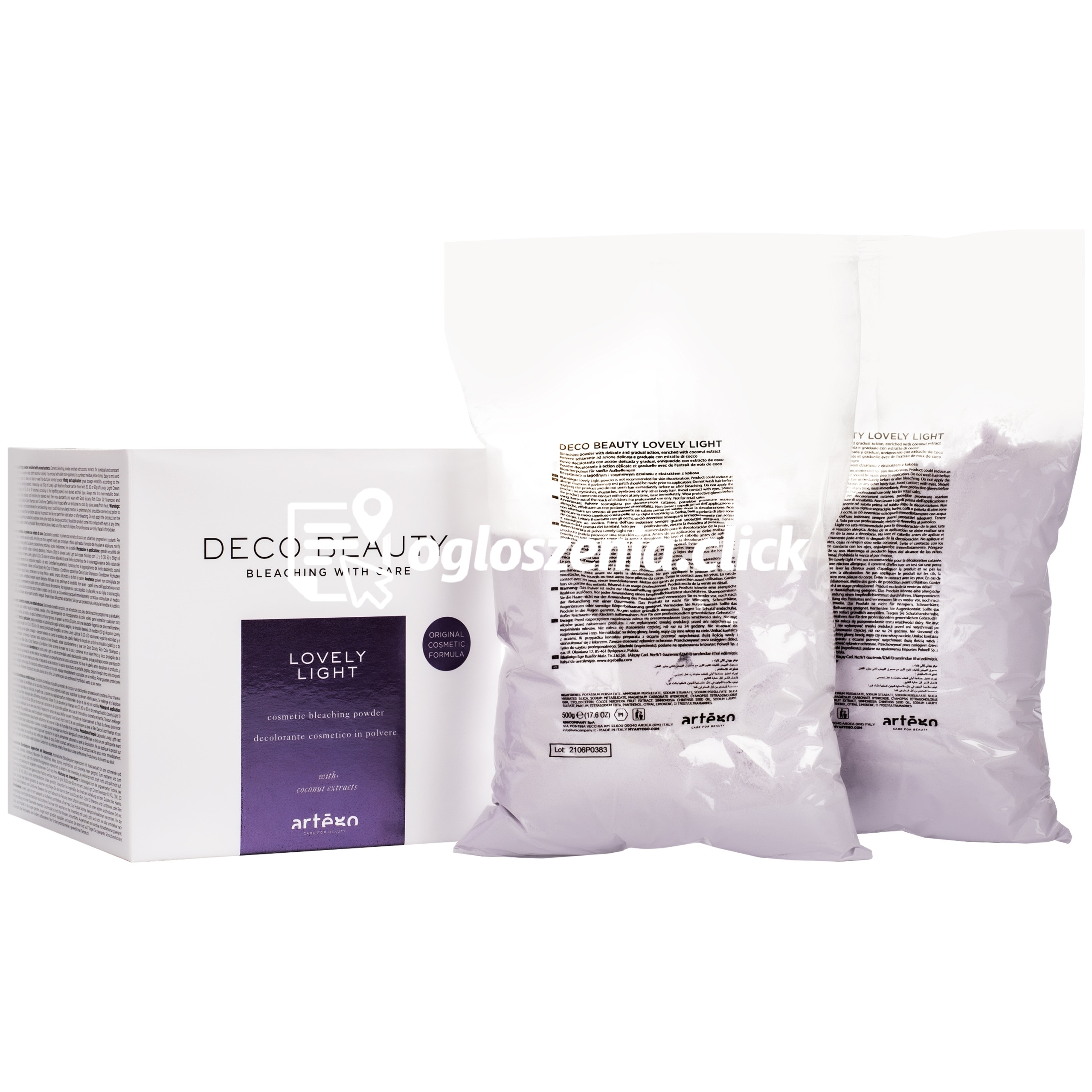 Zdjęcie produktu Artego Deco Lovely Light – profesjonalny rozjasniacz fryzjerski, bezpylowy 1 kg