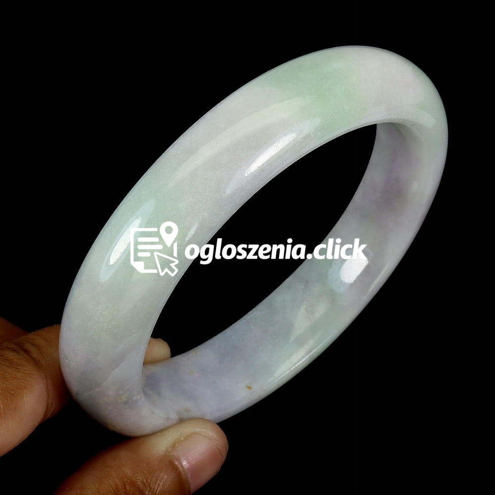 Zdjęcie produktu Artystyczna bransoletka 320ct jadeit naturalny kamien sr. 5.7 cm