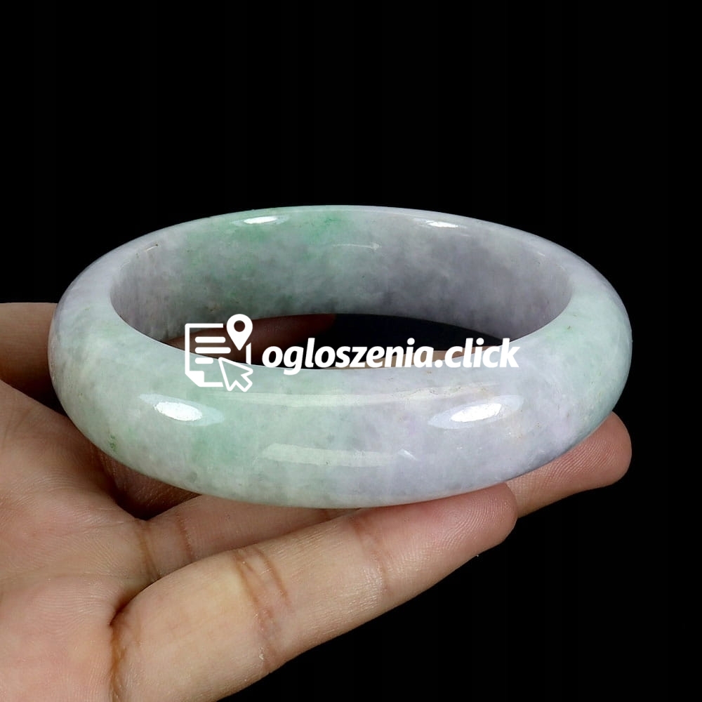 Zdjęcie produktu Artystyczna bransoletka 344ct jadeit naturalny kamien sr. 5.5cm