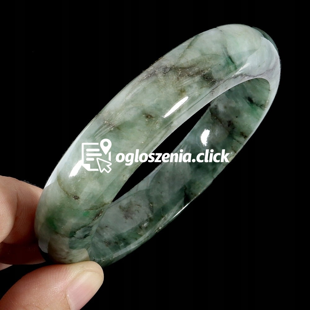 Zdjęcie produktu Artystyczna bransoletka 388.7ct jadeit naturalny kamien sr. 5.9cm
