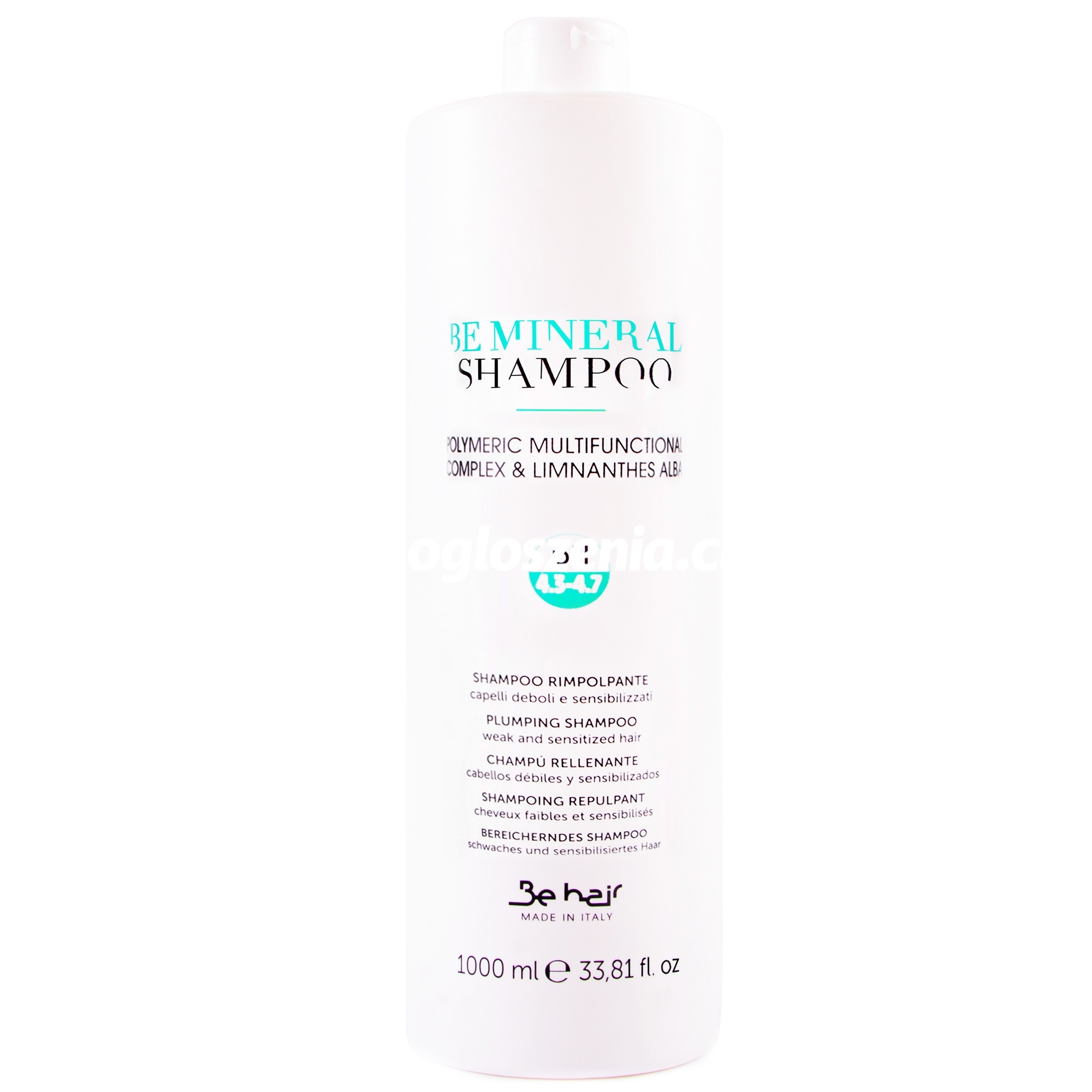 Zdjęcie produktu Be Hair Be Mineral Plump odzywiajacy szampon mineralny 1000ml