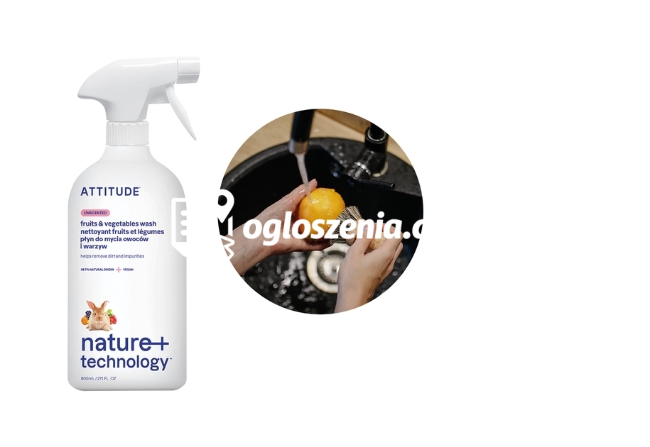 Zdjęcie produktu Bezzapachowy spray do mycia owoców i warzyw, 800 ml