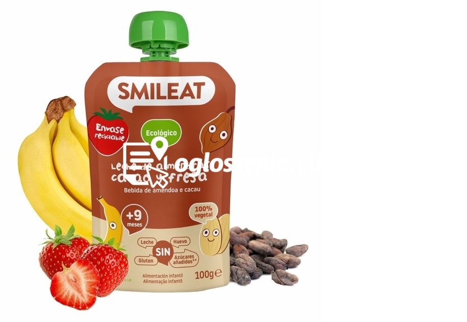 Zdjęcie produktu BIO Migdaly z kakao i truskawkami, ekologiczny mus w tubce, 100 g