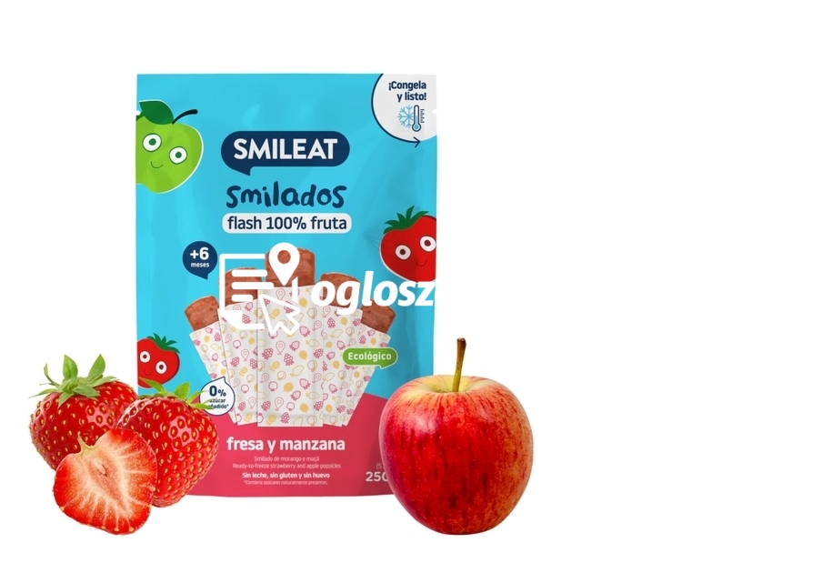 Zdjęcie produktu BIO SMILADOS Truskawkowo-jablkowe musy do mrozenia, 5x50g