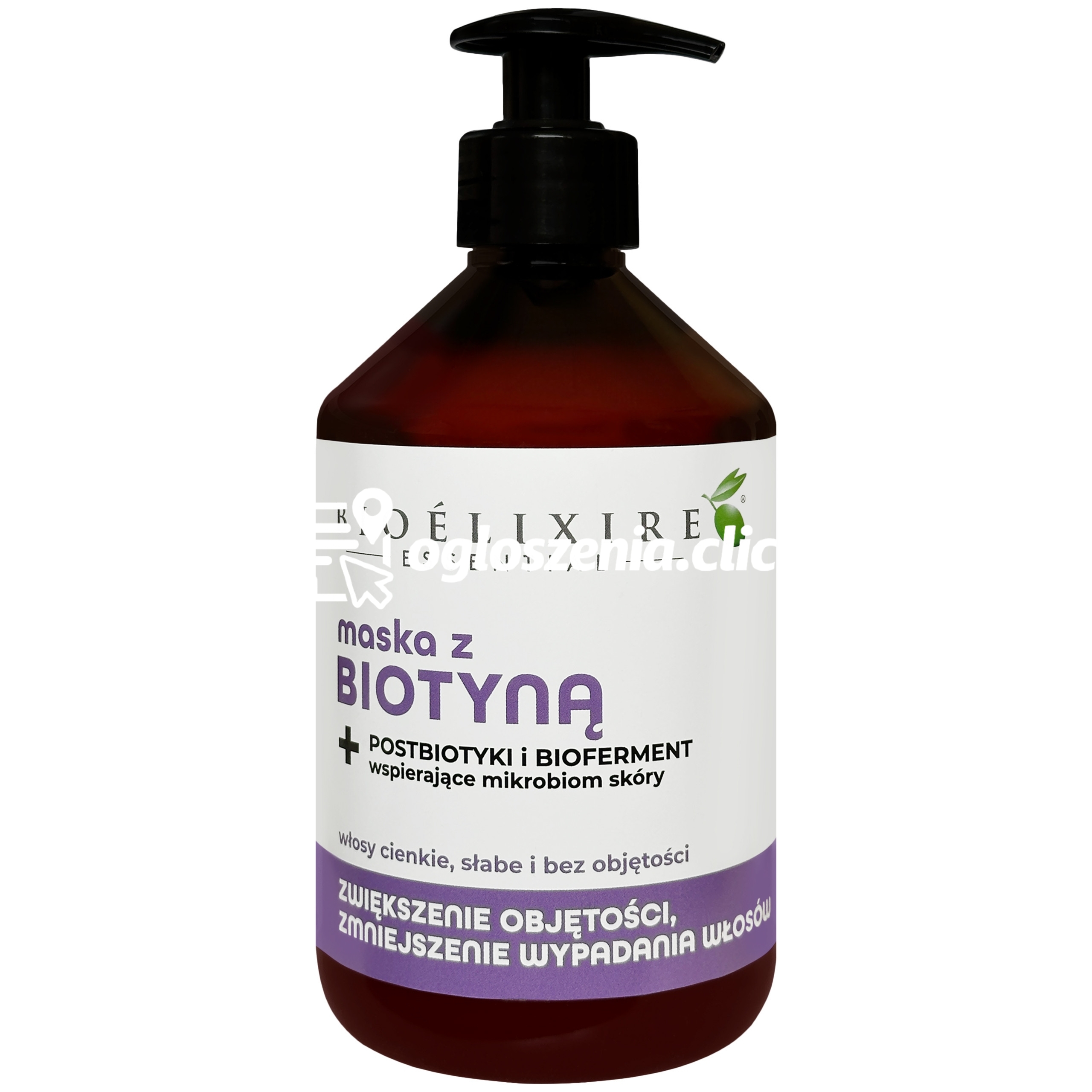 Zdjęcie produktu Bioelixire Biotyna maska na wlosy cienkie i bez objetosci 500 ml