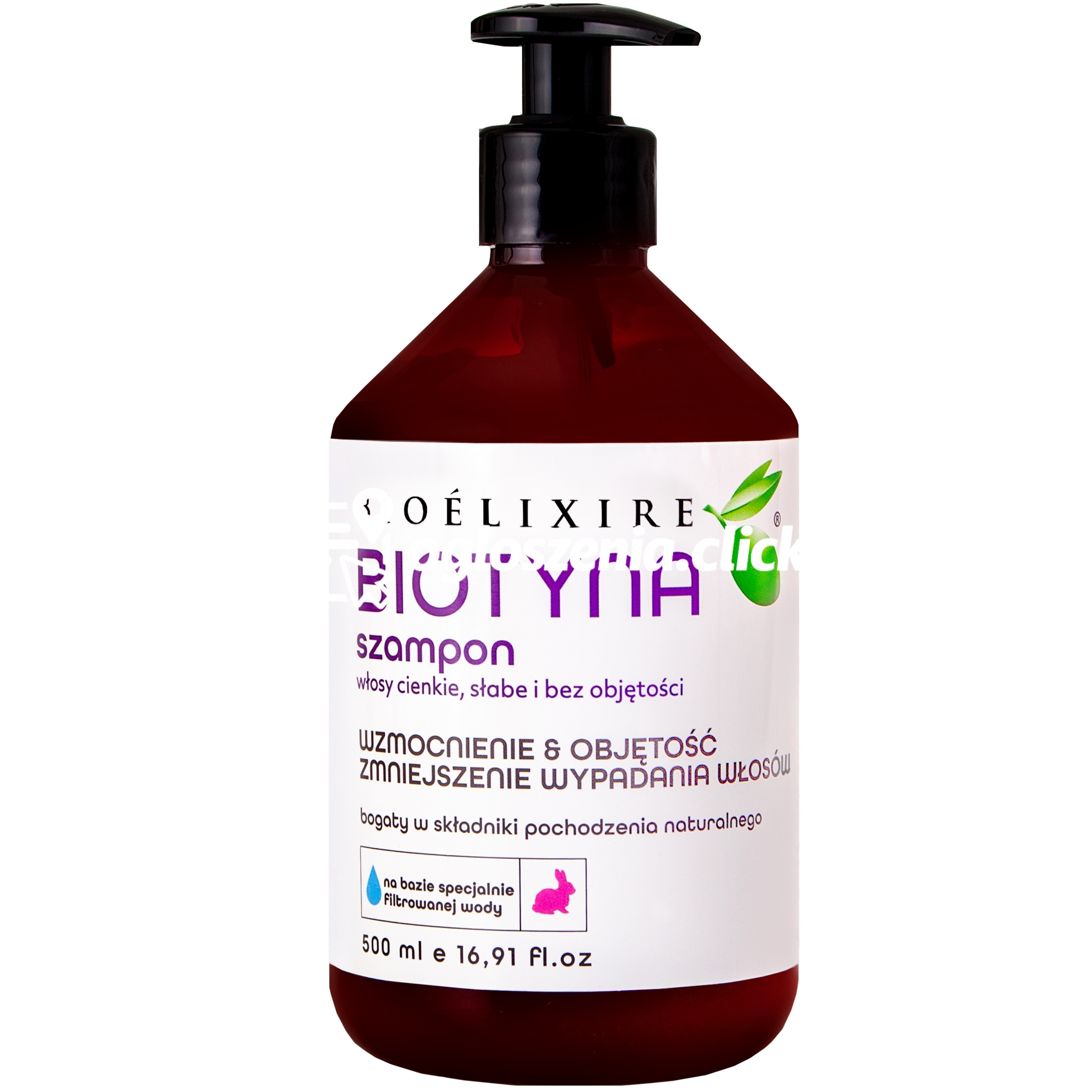 Zdjęcie produktu Bioelixire Biotyna szampon wlosy cienkie i bez objetosci 500 ml