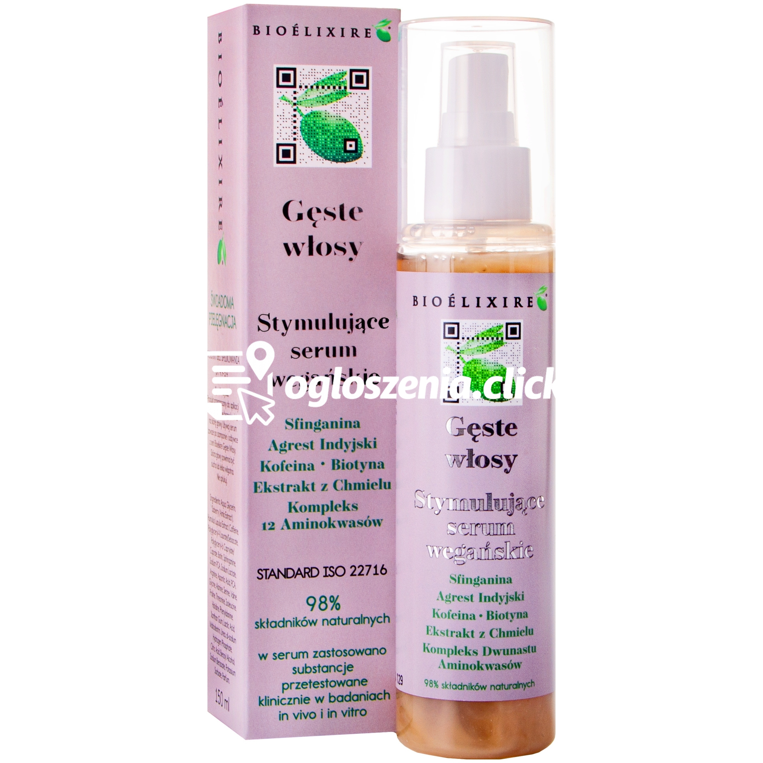 Zdjęcie produktu Bioelixire Geste Wlosy - weganskie serum przeciw wypadaniu, 150ml