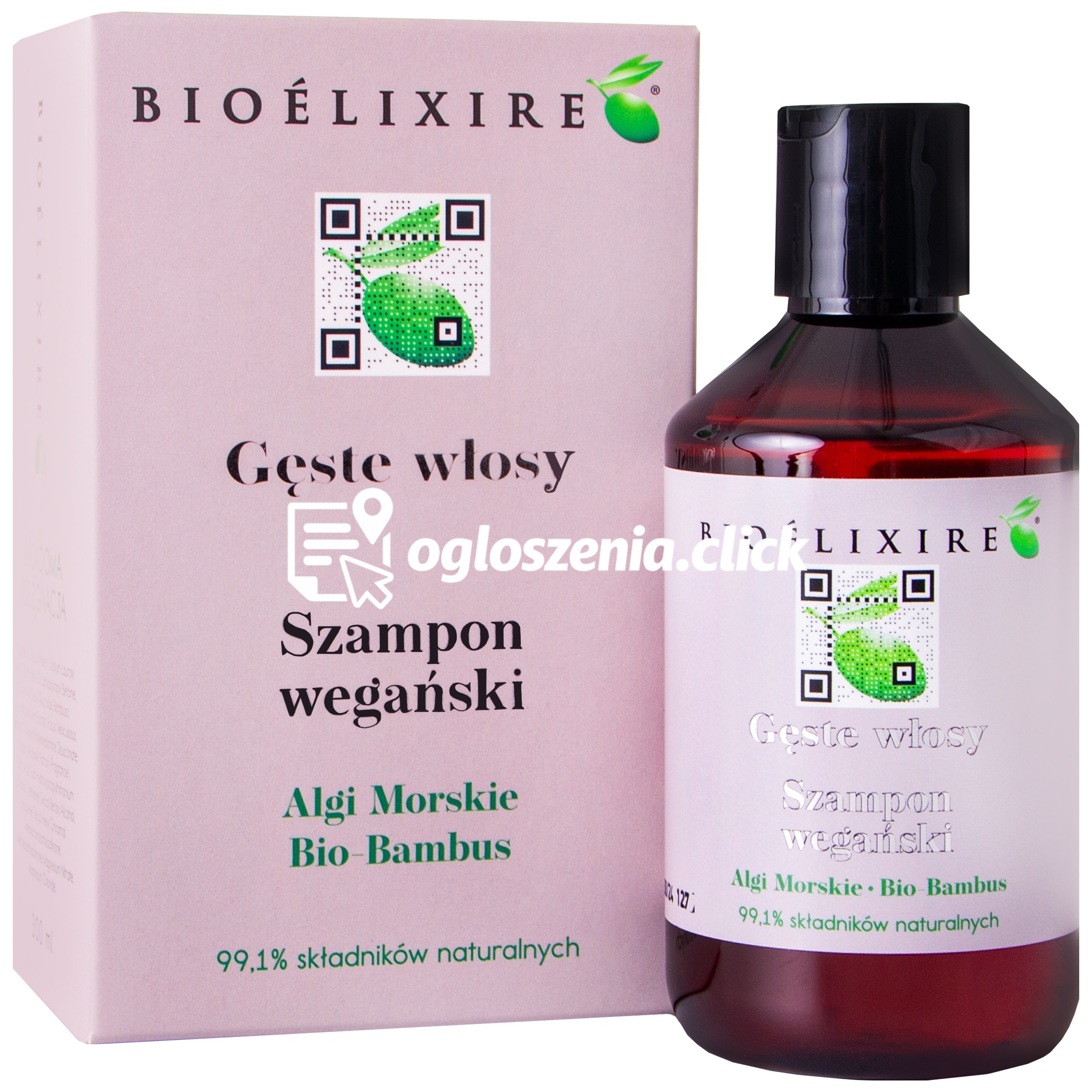 Zdjęcie produktu Bioelixire Szampon Weganski do wlosów oslabionych i zniszczonych 300 ml