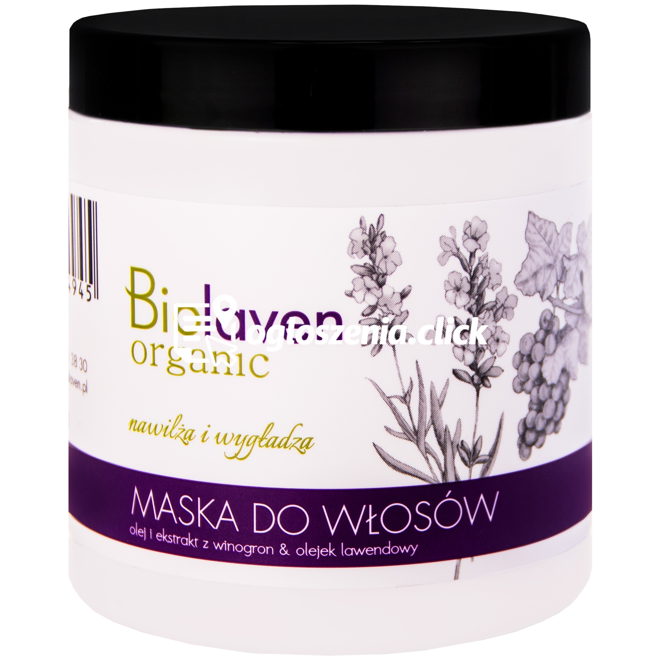 Zdjęcie produktu Biolaven nawilzajaca wygladzajaca maska do wlosów 250 ml