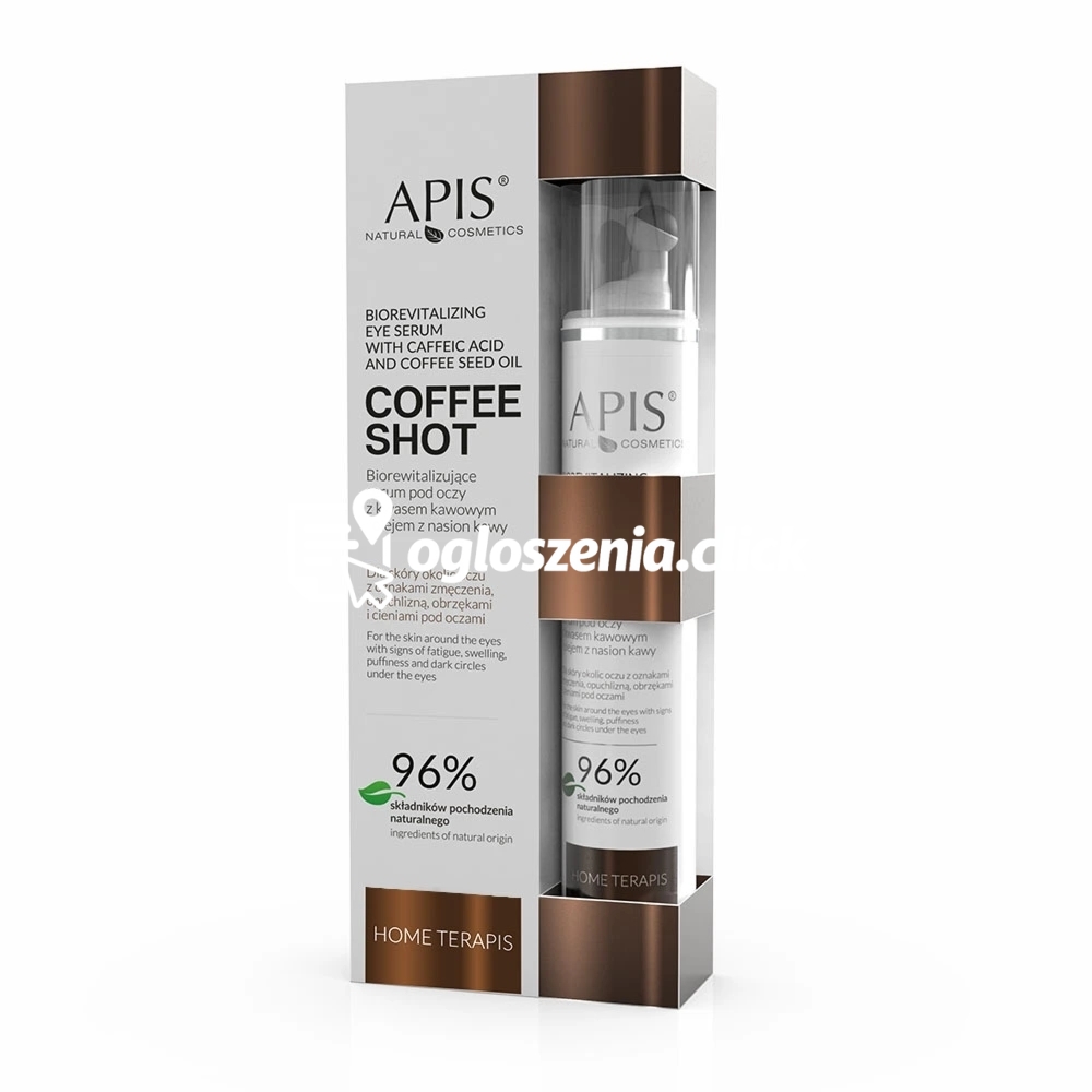 Zdjęcie produktu Biorewitalizujace serum pod oczy z kwasem kawowym i olejem z nasion kawy - Apis Coffee Shot - 10 ml