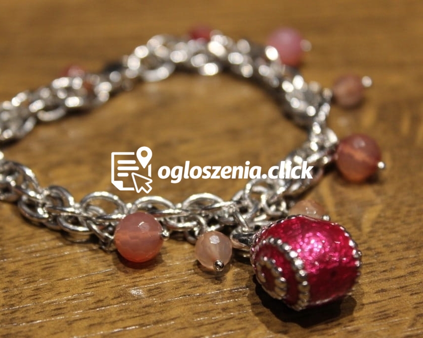 Zdjęcie produktu Bransoletka srebrna 925 emalia szklo