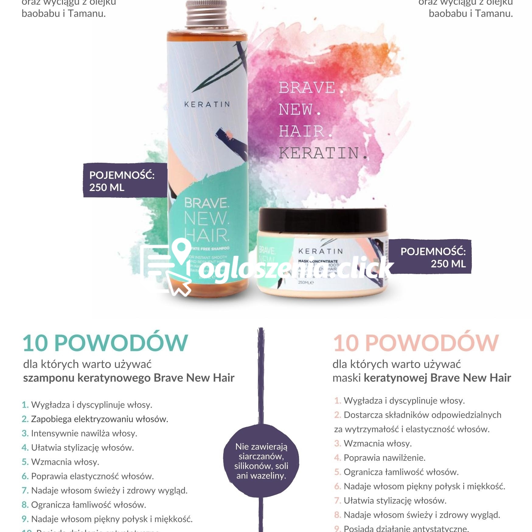 Zdjęcie produktu Brave.New.Hair. Keratin Maska
