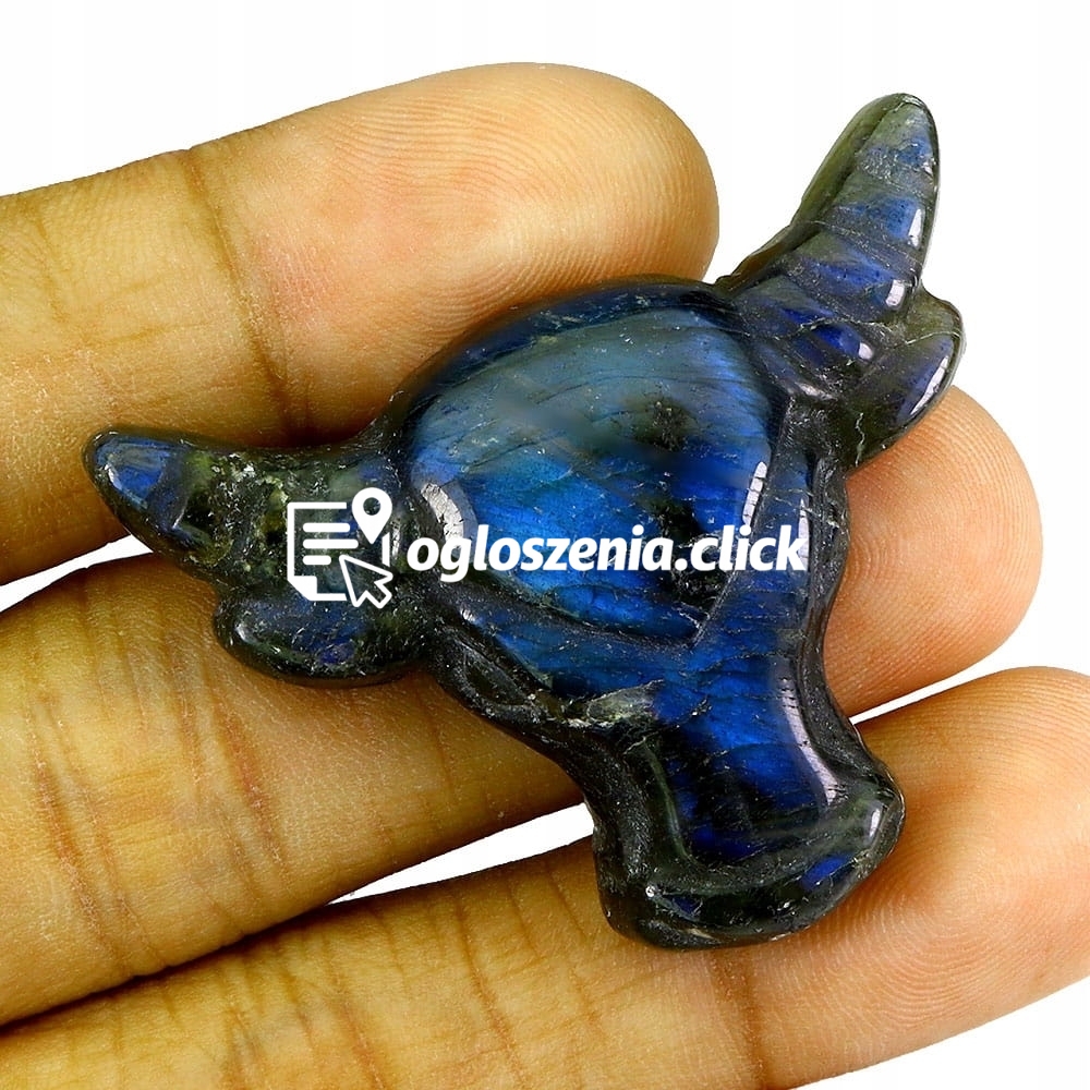 Zdjęcie produktu Byk rzezbiony labradoryt kamien naturalny 81.5ct taniej