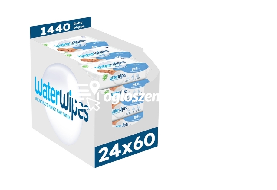 Zdjęcie produktu Chusteczki nawilzane dla dzieci KARTON 1440 szt. (24 op. po 60 szt.)