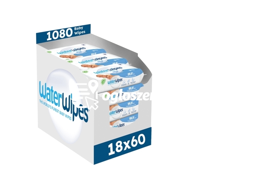 Zdjęcie produktu Chusteczki nawilzane dla dzieci, WIELOPAK 1080 szt.(18 op. po 60 szt.)