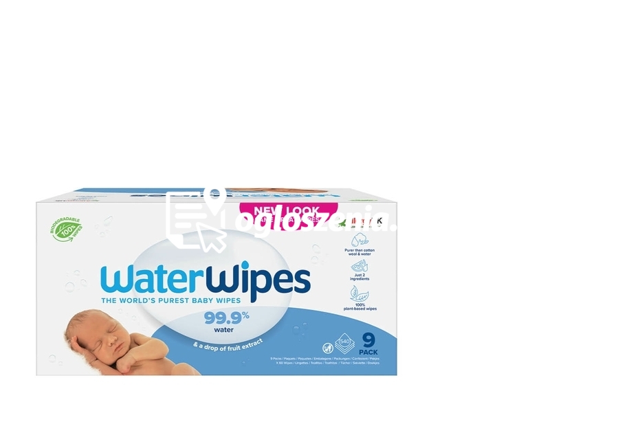 Zdjęcie produktu Chusteczki nawilzane dla dzieci 540 szt. (9 op. po 60 szt.)