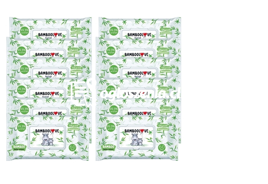 Zdjęcie produktu Chusteczki nawilzane dla dzieci, 720 szt. (12 op. po 60 szt.)