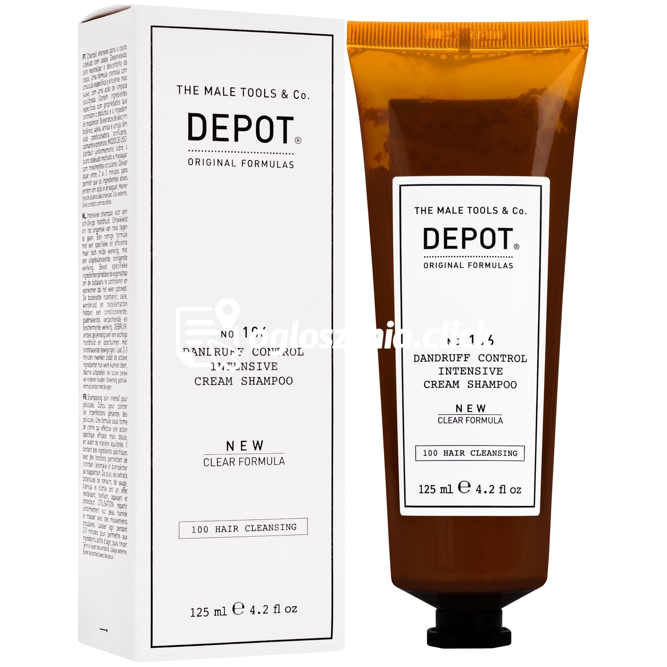 Zdjęcie produktu Depot NO. 106 Dandruff Control - szampon przeciwlupiezowy w kremie dla mezczyzn, 125ml