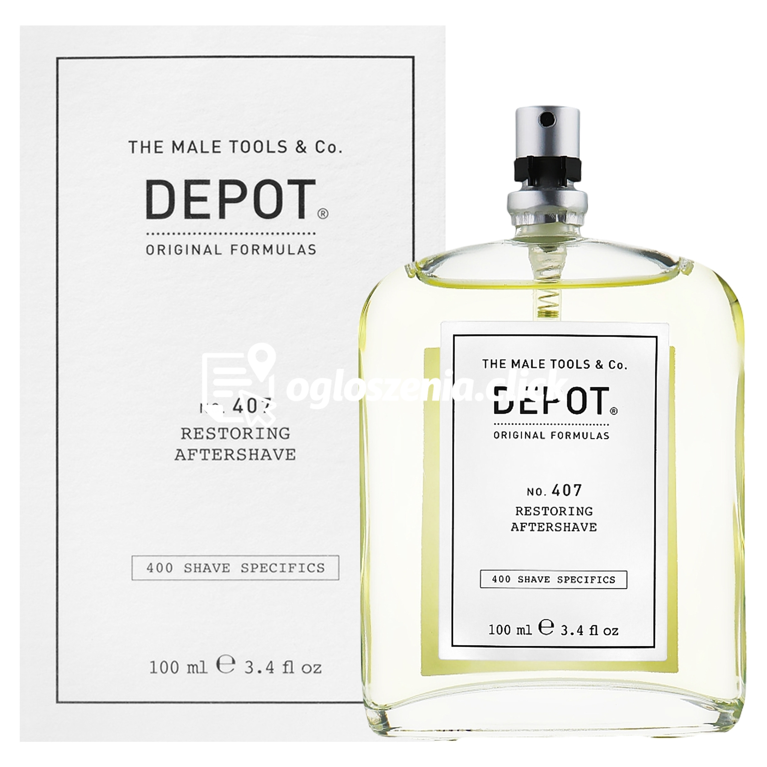 Zdjęcie produktu Depot NO.407 Restoring Aftershave - orzezwiajaca woda po goleniu, 100ml