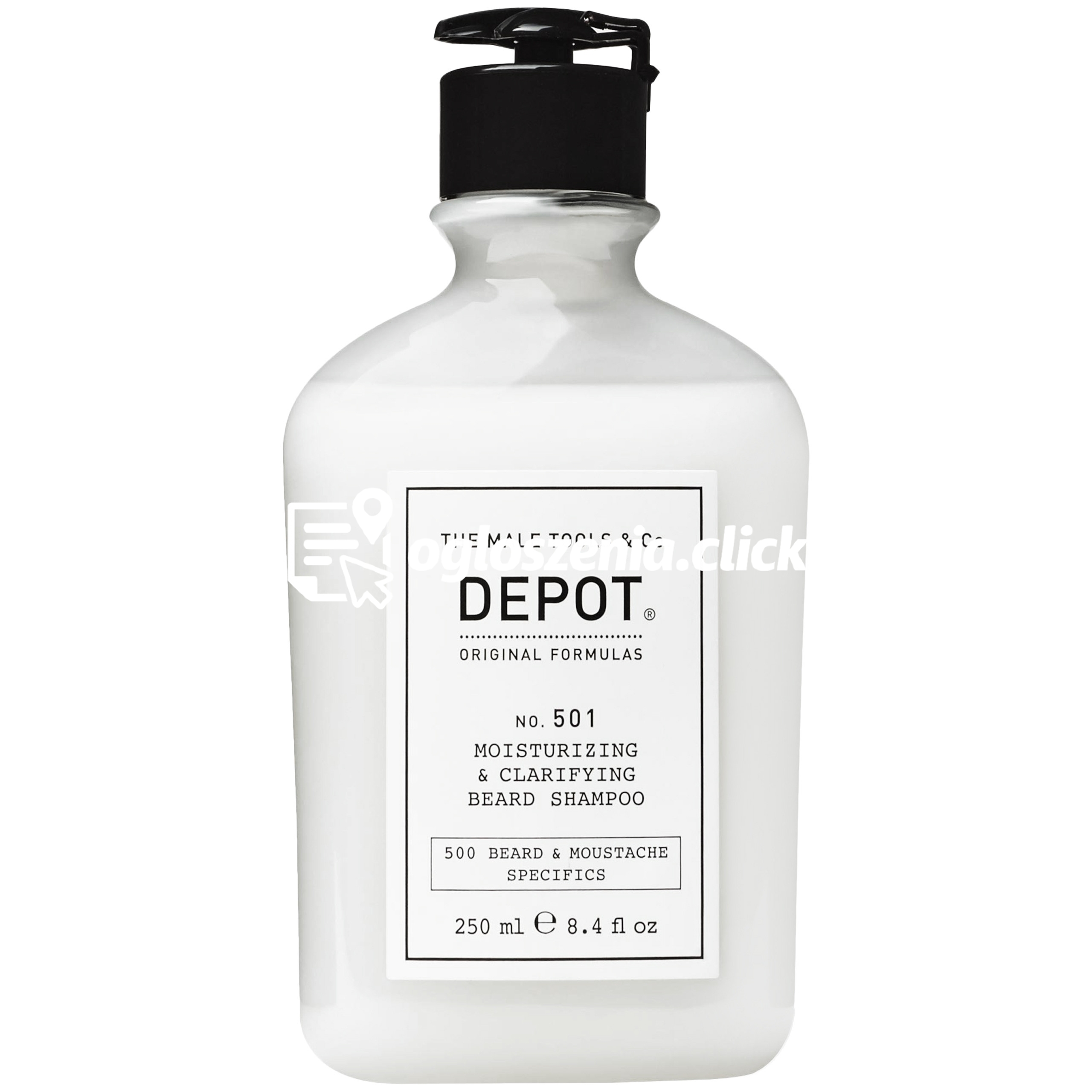 Zdjęcie produktu Depot No.501 Moisturizing - nawilzajaco oczyszczajacy szampon do brody, 250ml