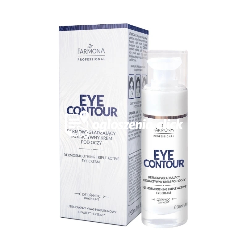 Zdjęcie produktu Dermowygladzajacy trójaktywny krem pod oczy Farmona Eye Contour 30 ml